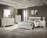 Atticus - Bedroom Set White 5 Pc. Bed, Dresser, Mirror, Chest, Nightstand by Crown Mark | Bel Furniture
