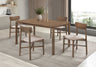 Parkridge - Wood Dining Set Dark Brown 5 Pc. Table, 4 Chairs by Coaster Fine Furniture | Bel Furniture