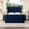 Brooklyn - Tufted Panel Bed Headboard And Footboard Set by Jennifer Taylor Home | Bel Furniture