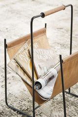 Faronworth - Brown / Black - Magazine Rack by Signature Design by Ashley® | Bel Furniture