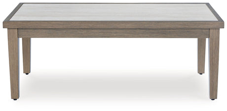 Rainier Ranch - Brown / Beige - Rectangular Cocktail Table by Signature Design by Ashley® | Bel Furniture