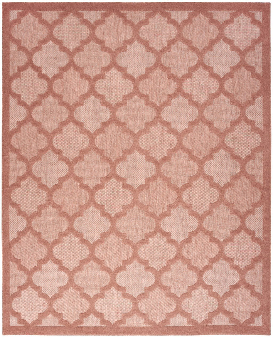 8' X 10' Area Rug Geometric Flatweave - Orange