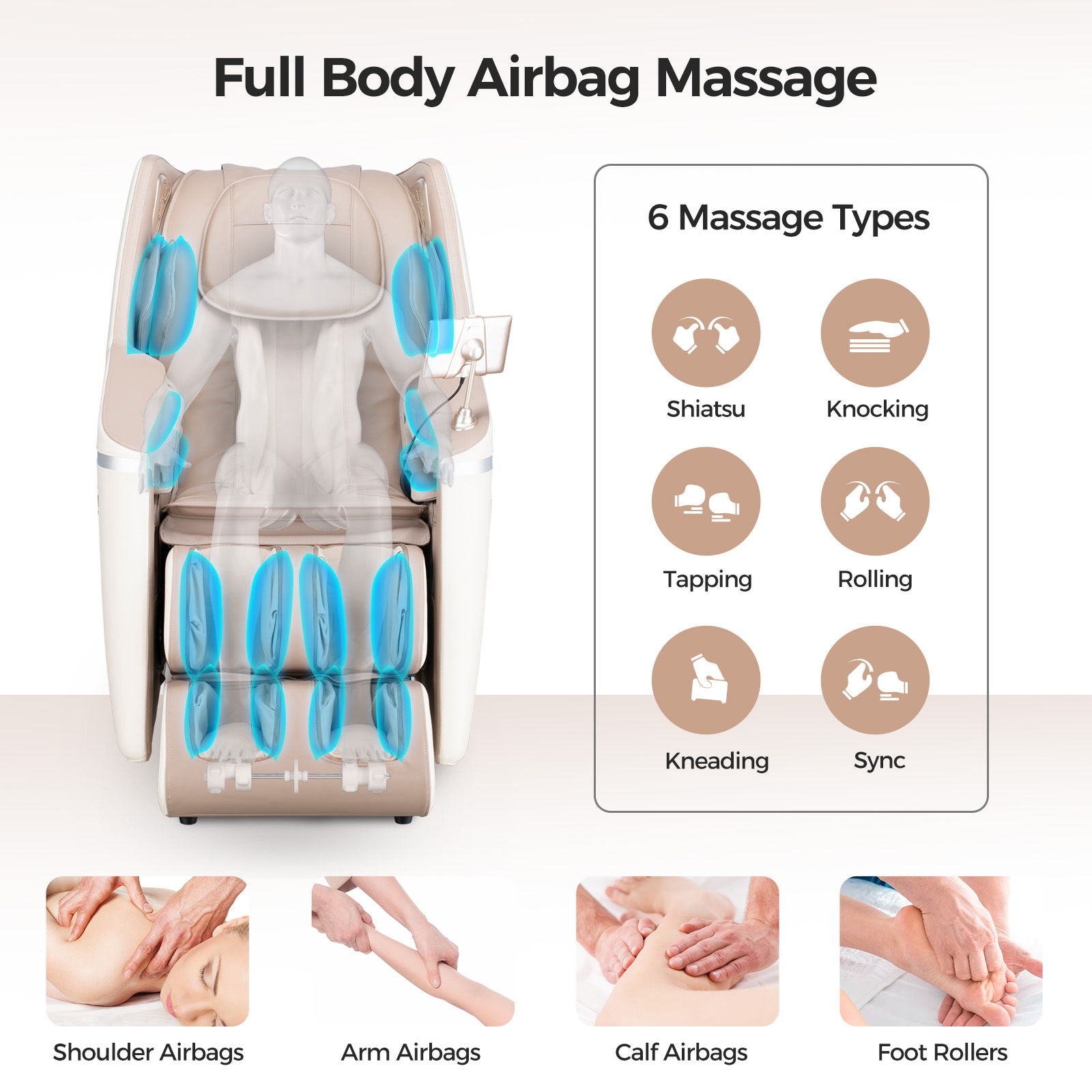 Bosscare - 3D Sl Zero Gravity Massage Full Body Chair With App Control Shiatsu Recline