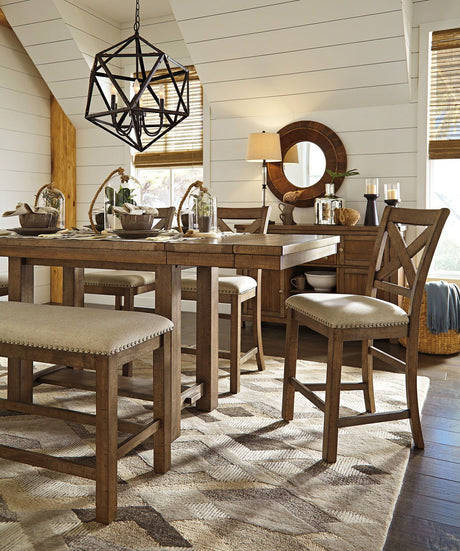 Moriville - Rectangular Dining Table Set - Counter Height by Signature Design by Ashley® | Bel Furniture