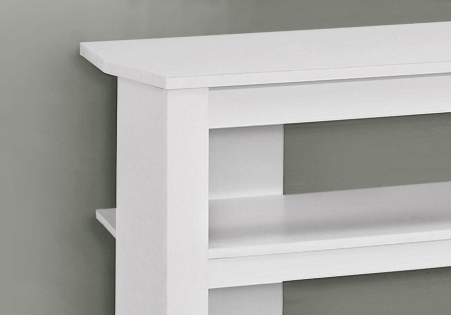 Particleboard Open Shelving TV Stand - White