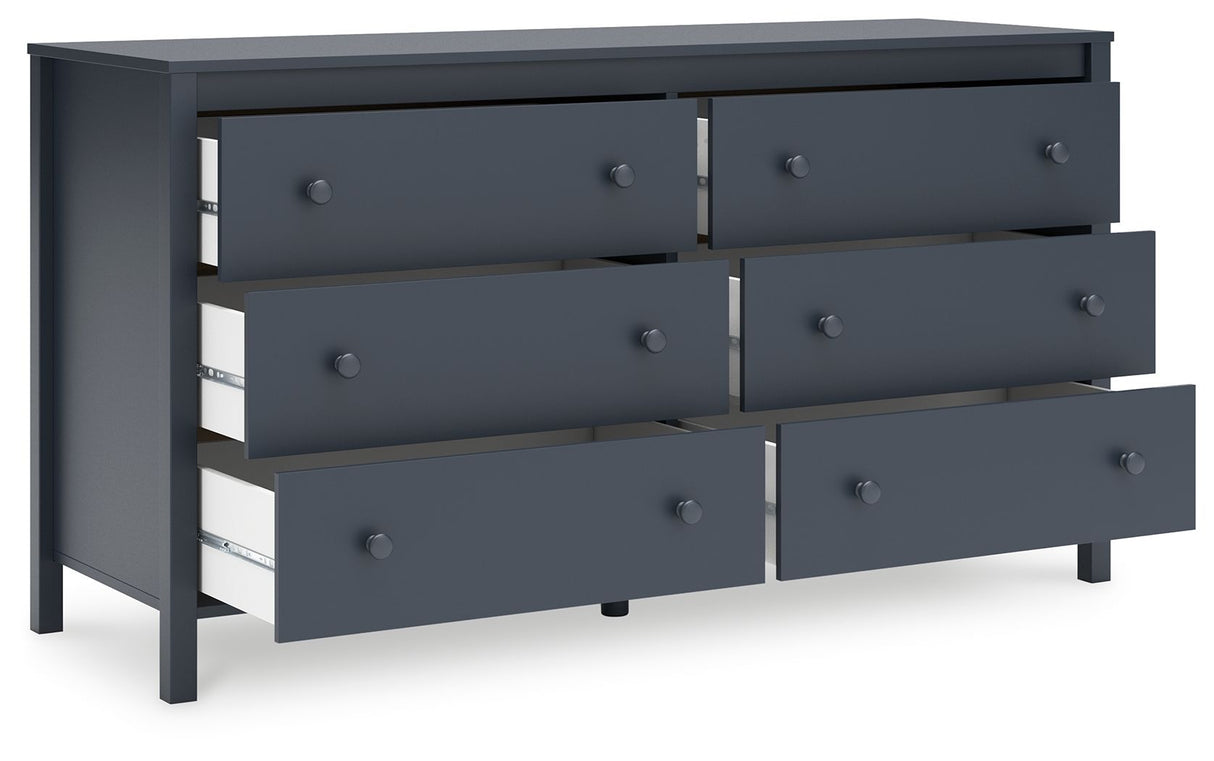 Simmenfort - Navy Blue - Six Drawer Dresser by Signature Design by Ashley® | Bel Furniture