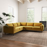 Amber - Velvet Corner Sectional Sofa
