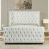 Brooklyn - Tufted Panel Bed Headboard And Footboard Set by Jennifer Taylor Home | Bel Furniture