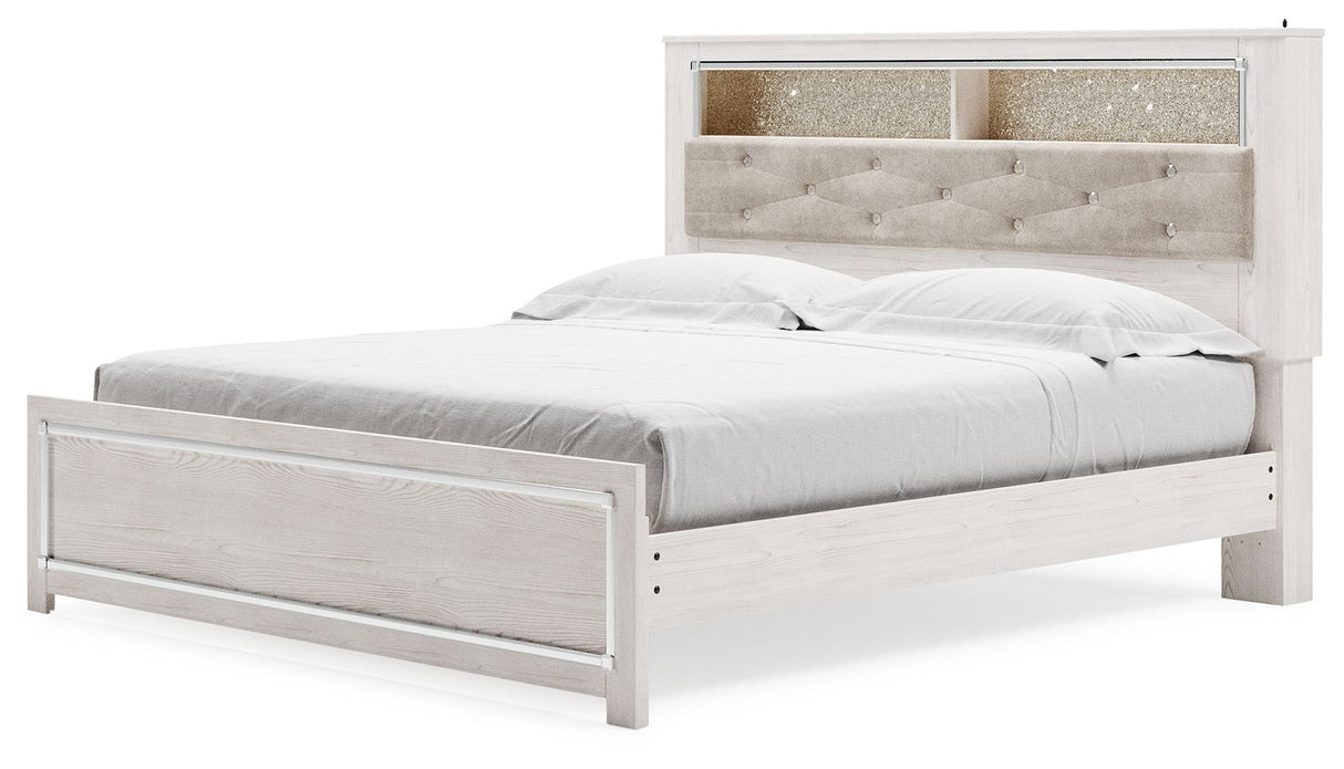 Altyra - White - King Bookcase Panel Bed by Signature Design by Ashley® | Bel Furniture
