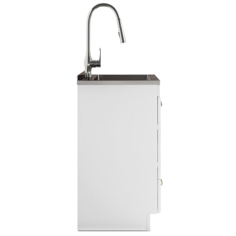Lawrence - Laundry Cabinet With Faucet And Stainless Steel Sink - view 12