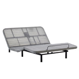 Caron 4.0 - Queen Size Adjustable Bed Frame With Wireless Remote Control, Head And Foot Incline, Massage Function - Black / Gray