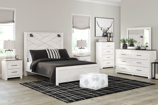 Gerridan - Panel Bedroom Set With Sconces White by Signature Design by Ashley® | Bel Furniture