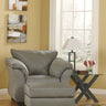 Darcy - Chair With Ottoman Dark Gray by Signature Design by Ashley® | Bel Furniture
