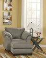 Darcy - Chair With Ottoman Dark Gray by Signature Design by Ashley® | Bel Furniture