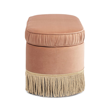 Serena - Contemporary Design Oval Storage Bench Ottoman by Jennifer Taylor Home | Bel Furniture