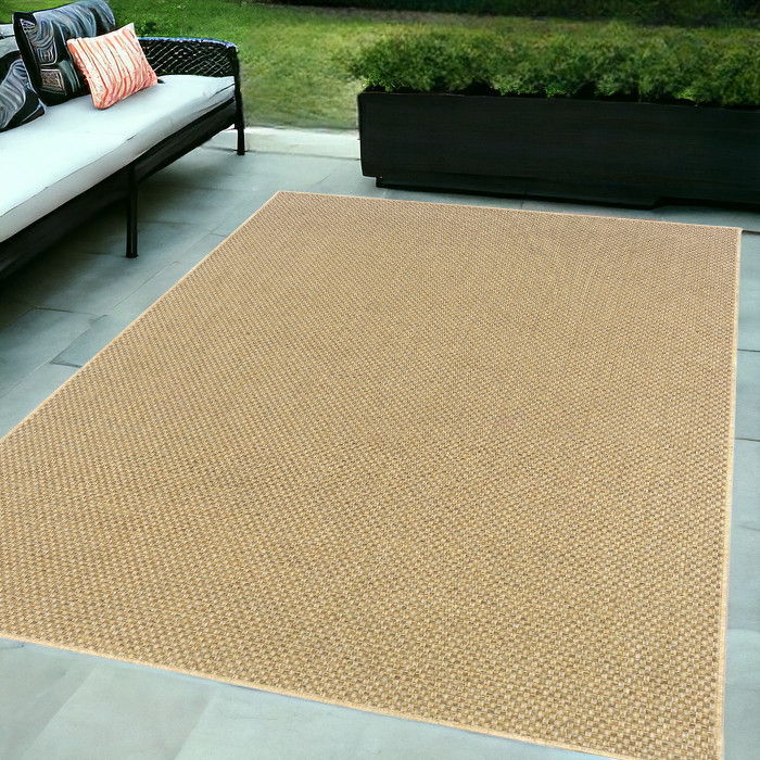 5' X 8' Area Rug Indoor & Outdoor - Beige