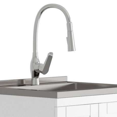 Reed - Deluxe Laundry Cabinet With Pull-Out Faucet And Stainless Steel Sink - view 21