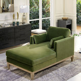 Knox - Modern Farmhouse Chaise Lounge Chair by Jennifer Taylor Home | Bel Furniture