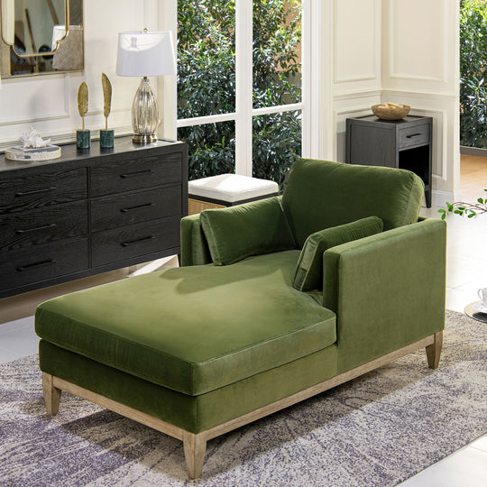 Knox - Modern Farmhouse Chaise Lounge Chair by Jennifer Taylor Home | Bel Furniture