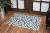 Elegance - 5'3" X 7'3" Polyester Area Rug - Blue by Icona Home Decor | Bel Furniture