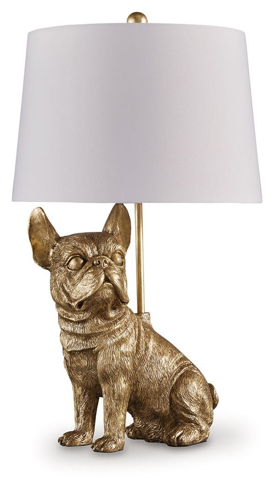 Wadeland - Gold Finish - Poly Table Lamp by Signature Design by Ashley® | Bel Furniture