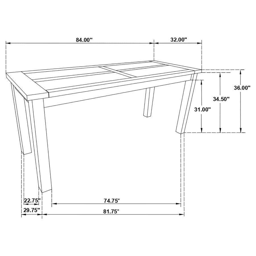 Coleman - Counter Height Dining Table - Golden Brown