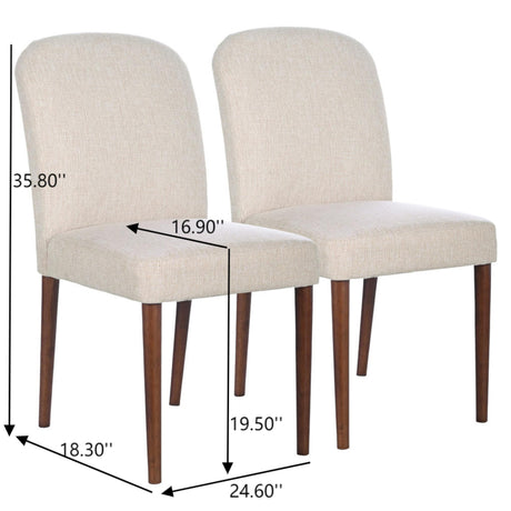 Capri - Dining Chair (Set of 2) - Beige - view 7