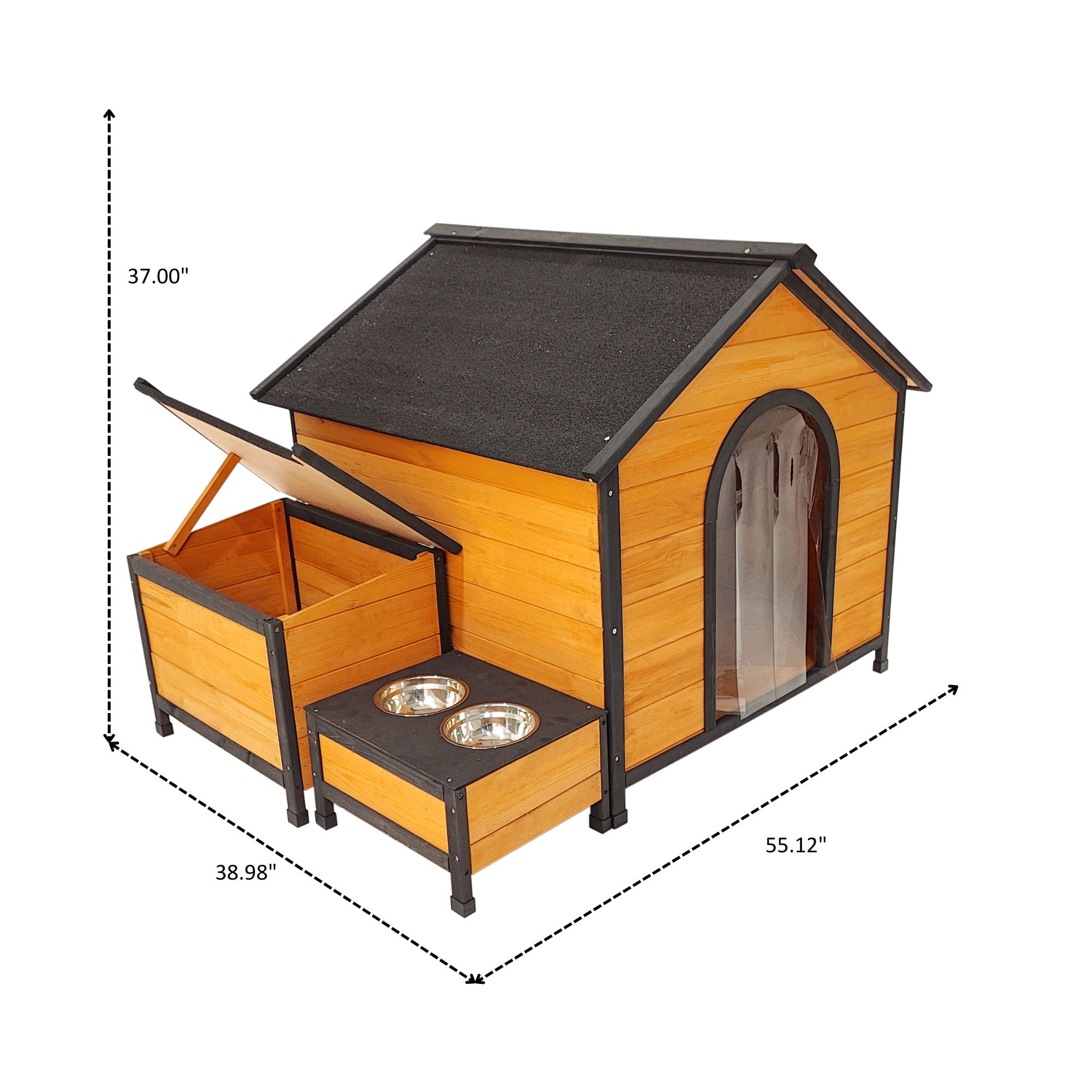 Xpt088 Wearable And Strong Dog House For Playground - Natural