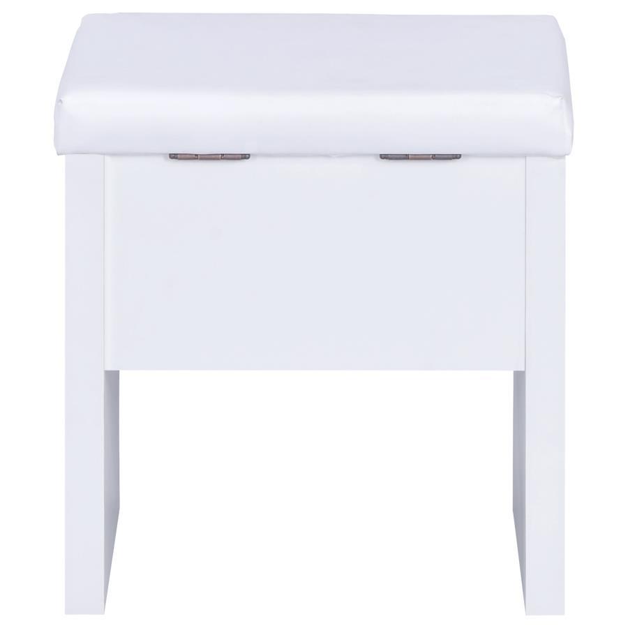 Harvey - 2-piece Vanity Set with Lift-Top Stool by CoasterEssence | Bel Furniture