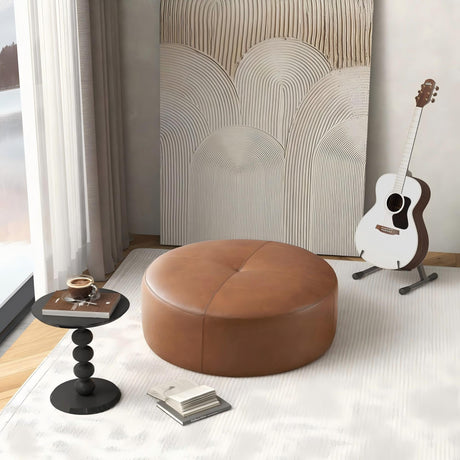 Rochelin - Ottoman - Tan by Ashcroft Furniture | Bel Furniture