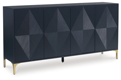 Loirwick - Dark Blue - Accent Cabinet by Signature Design by Ashley® | Bel Furniture