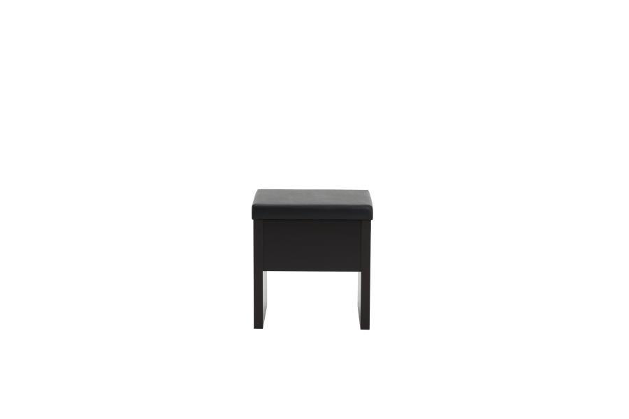 Harvey - Vanity Set With Lift-Top Stool - Cappuccino