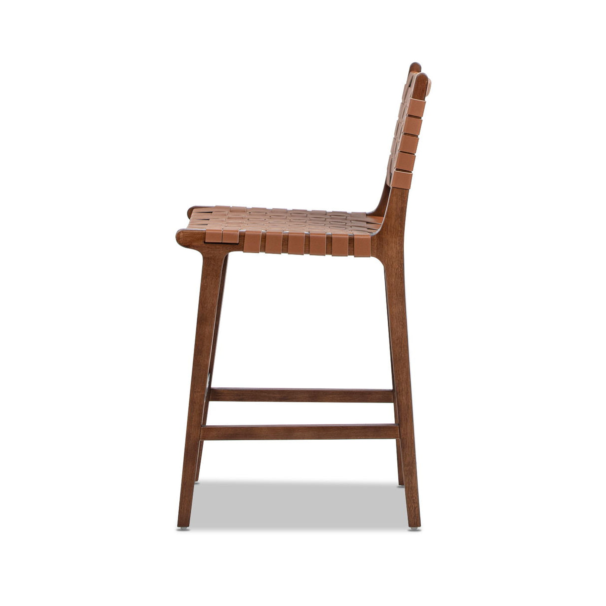 Andre - Counter Stool With Back - Pecan Brown by Jennifer Taylor Home | Bel Furniture