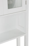 Acadian - Space Saver Cabinet - Pure White by Simpli-Home | Bel Furniture