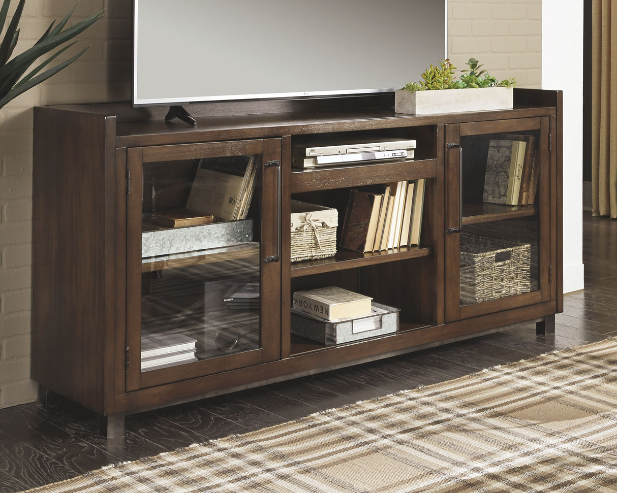 Starmore - Brown - XL TV Stand w/Fireplace Option by Signature Design by Ashley® | Bel Furniture