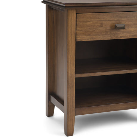 Artisan - Handcrafted Bedside Table by Simpli-Home | Bel Furniture