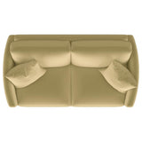 Corliss - Upholstered Arched Arm Loveseat by CoasterElevations | Bel Furniture