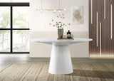 Jasper - Wide Contemporary Round Dining Table by Lilola Home | Bel Furniture