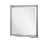 Moon - Marble Mirror With LED - White