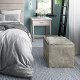 Brody - Versatile Square Pouf by Simpli-Home | Bel Furniture