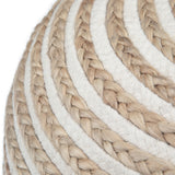 Yolanda - Round Pouf - Natural by Simpli-Home | Bel Furniture