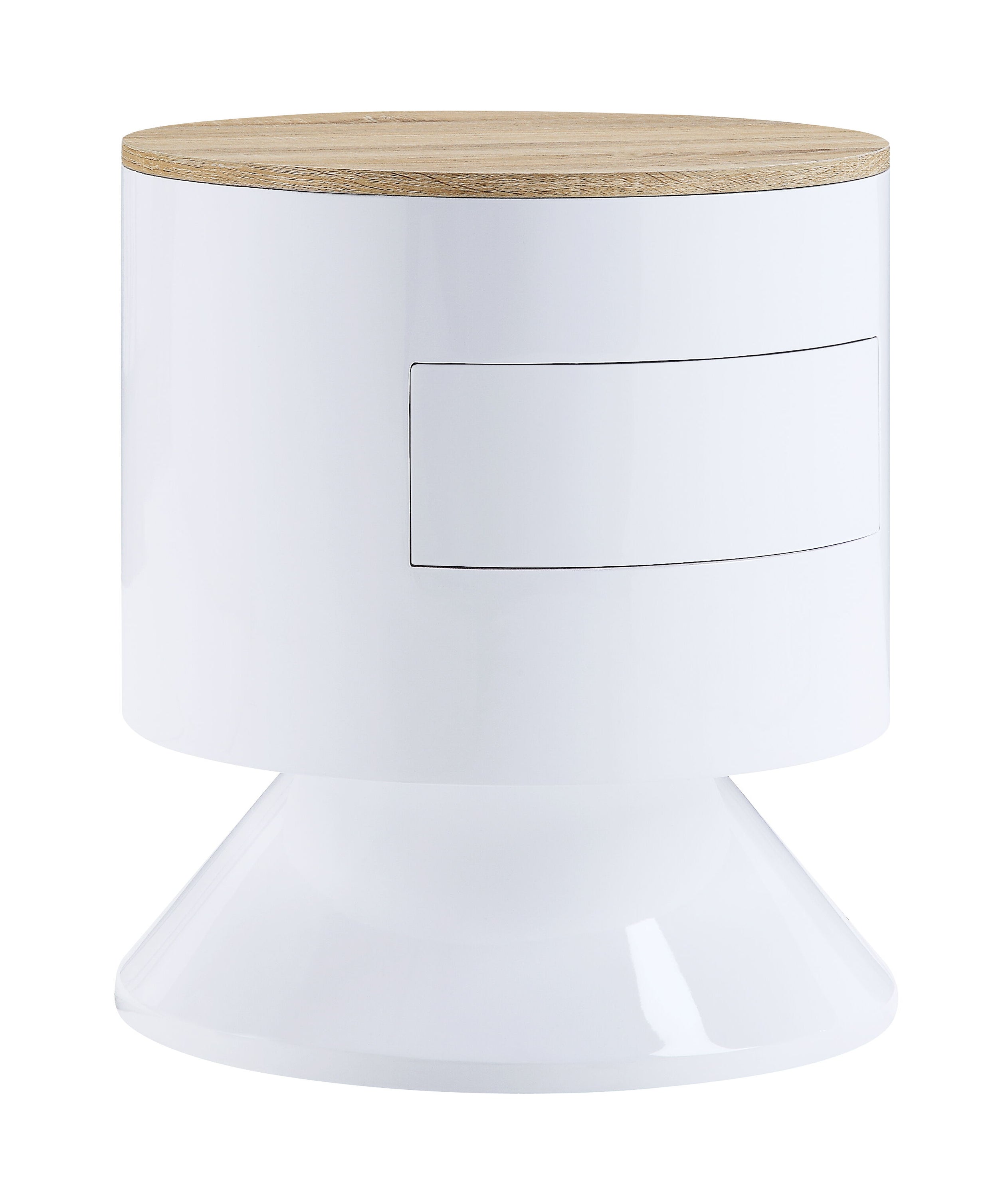 Otith - Accent Table With Display And Utility Function - White