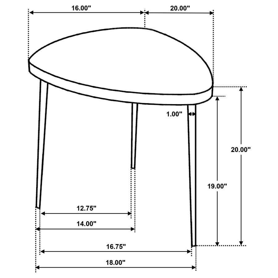 Odessa - Triangular Solid Wood Coffee Table