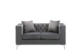 Lorreto - Velvet Loveseat by Lilola Home | Bel Furniture
