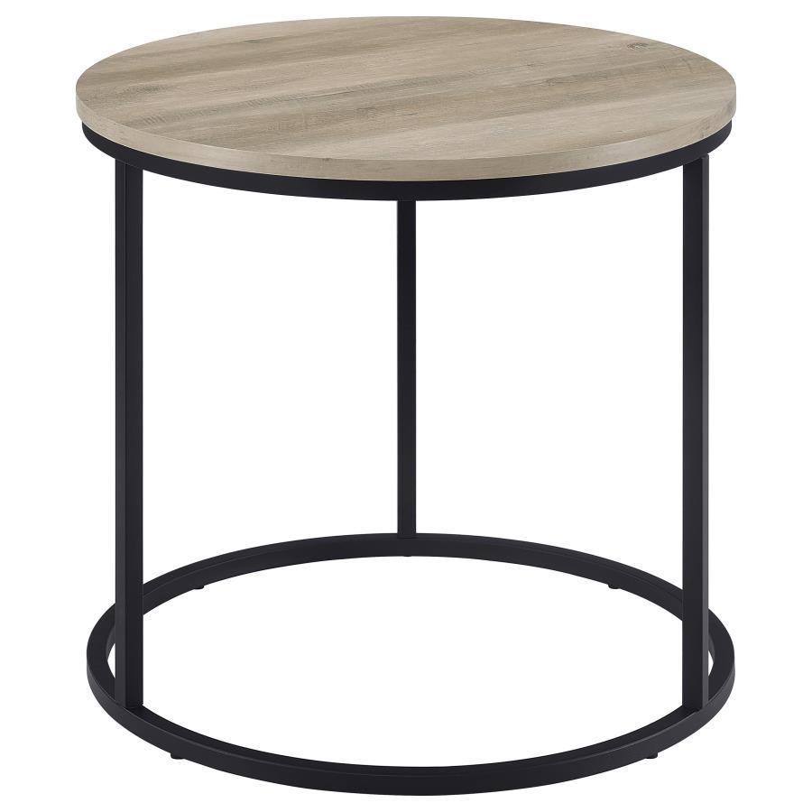 Lainey - Round Faux Marble Side End Table