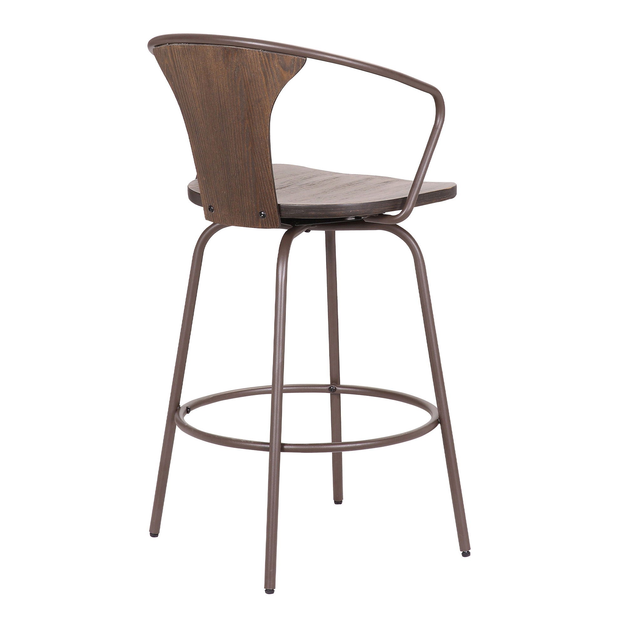 Swivel Bar Height Bar Chair - Brown