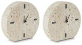 Donfordson - Table Clock Beige 2 Pieces by Signature Design by Ashley® | Bel Furniture