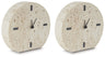 Donfordson - Table Clock Beige 2 Pieces by Signature Design by Ashley® | Bel Furniture