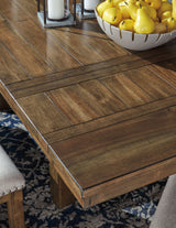 Moriville - Grayish Brown - Rectangular Dining Room Extension Table by Signature Design by Ashley® | Bel Furniture