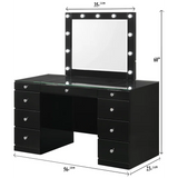 Avery Vanity Top W/Led Black